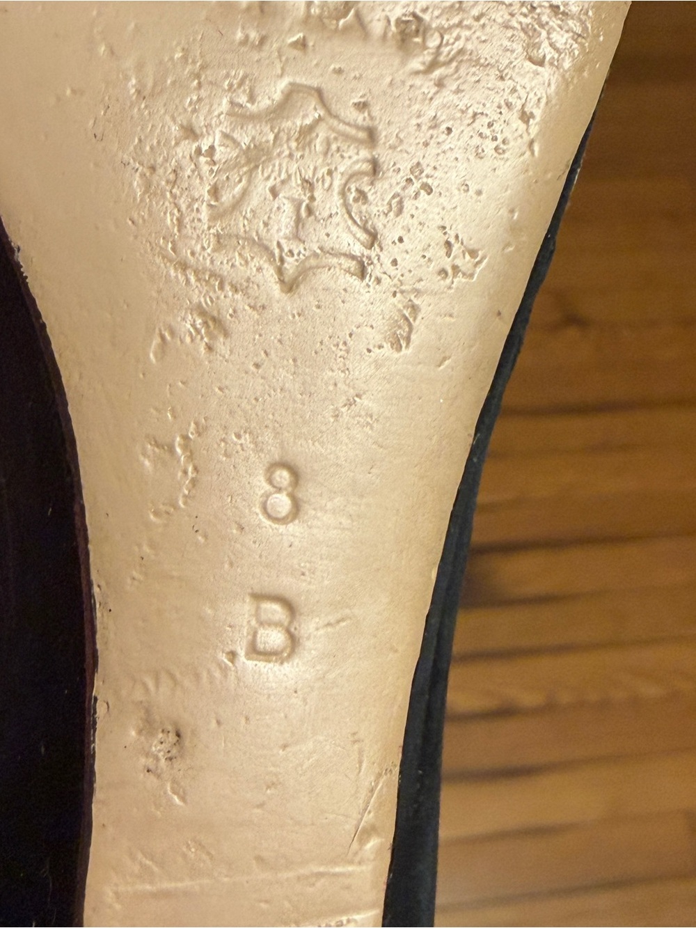 Loeffler Randall Black Suede and Beige Snakeskin Wedge Pumps 8B - Picture 7 of 9